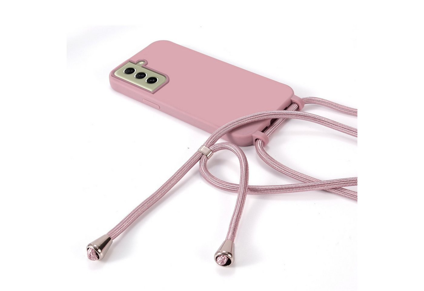 betterfon Handykette für Samsung Galaxy Handyhülle mit Band Kodel Hülle mit Kette, Umhängekette: Verstellbar, rutschfester Grip & Metallkappen Bild 3