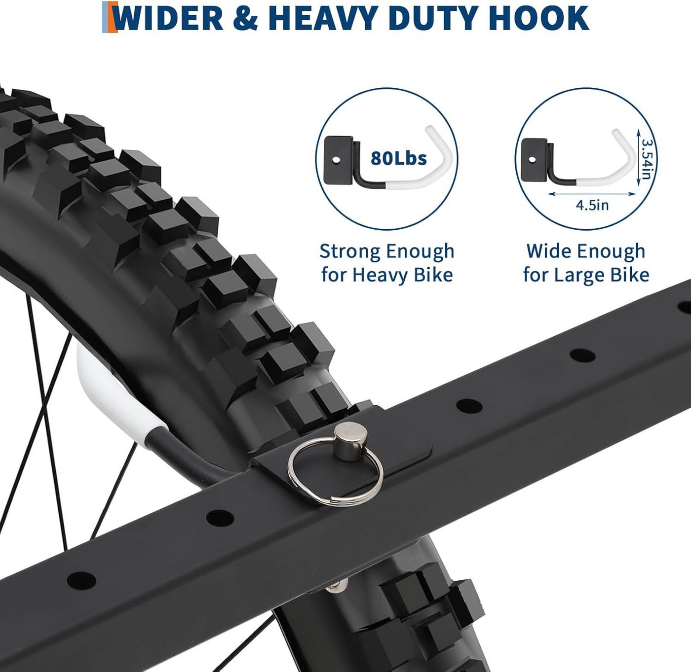 GarveeMore Fahrraddeckenhalterung für 5 Fahrräder, freistehend,höhenverstellbar,platzsparend, vertikaler Fahrradständer für Hinterhöfe,Keller,bis zu 136 kg Bild 4