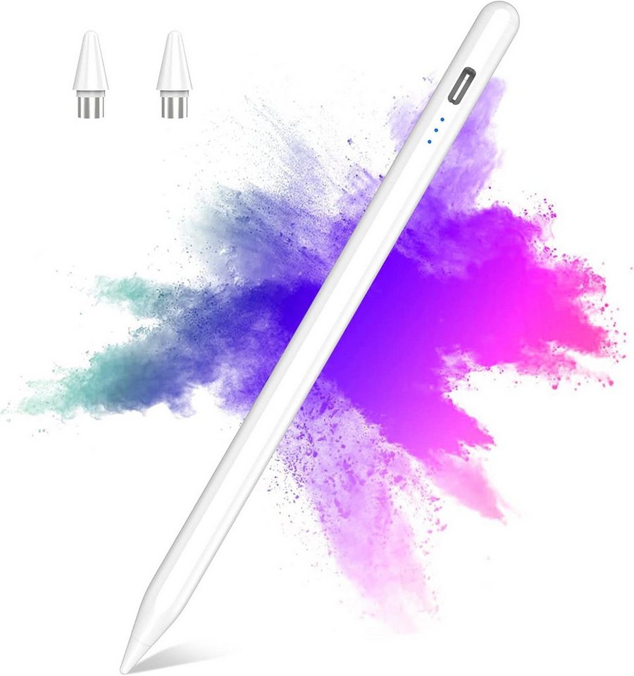 Fyrove Eingabestift Stylus Pen für Touchscreen, Android, Aktiver Universal Stylus Stift (Tabletstift Stylus Pencil USB-C Schnellladen Palm Rejection) mit Neigungserkennung & Palm-Ablehnung & Hohe Präzision