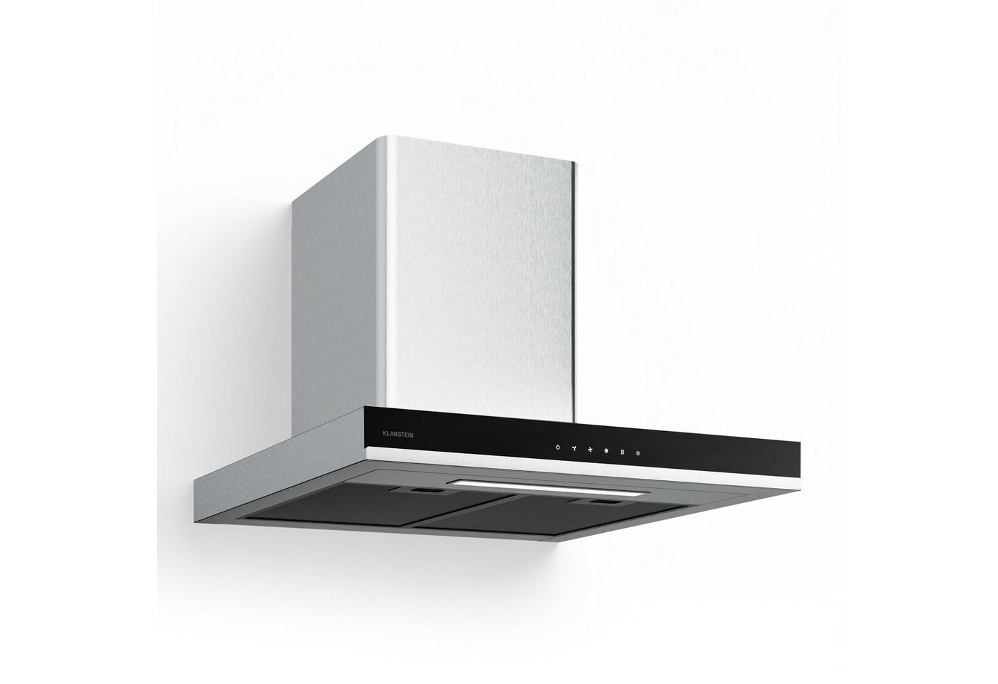 Klarstein Deckenhaube VeroSteel VeroSteel, Dunstabzugshaube Wandhaube Umluft Abluft Touch LED Edelstahl