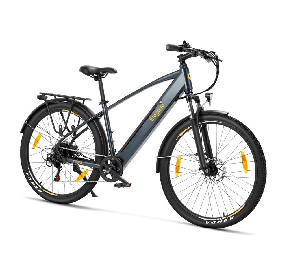 Eleglide E-Bike Trekkingrad T1 Step-Over mit 250-W-Motor, 27,5-Zoll-Rädern, 561,6 Wh Akku, 7 Gang Shimano, Heckmotor, 468 Wh, 27.5"x17.5", 36V 13Ah, 468Wh, 100 km (Unterstützungsmodus) Bild 2