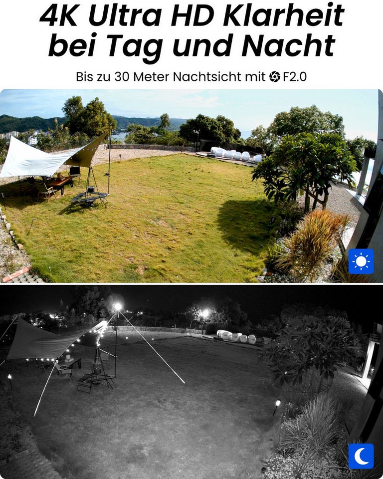 Reolink Überwachungskamera 8MP 4K PoE Sicherheitssystem mit Smart-Erkennung (Innenbereich, Außenbereich, 4X 8MP PoE IP Kamera und 2TB HDD 8CH NVR, 24/7 Videoüberwachung,IP66 Wetterschutz,Personener-Fahrzeugerkennung) Bild 2