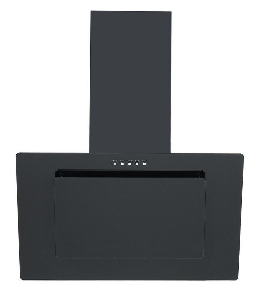 PKM Wandhaube S22-60ABPH Schräghaube Randabsaugung 60 cm Schwarz Energieklasse A