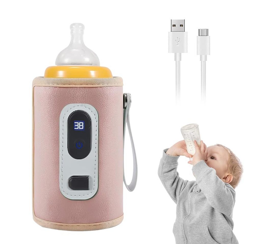 Coonoor Babyflaschenwärmer Tragbarer Baby Flaschenwärmer,USB Flaschenwärmer, Einstellbare Temperatur Babyflaschenwärmer Bild 3