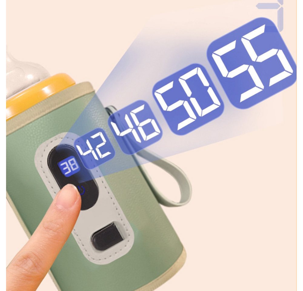 Coonoor Babyflaschenwärmer Tragbarer Baby Flaschenwärmer,USB Flaschenwärmer, Einstellbare Temperatur Babyflaschenwärmer Bild 5