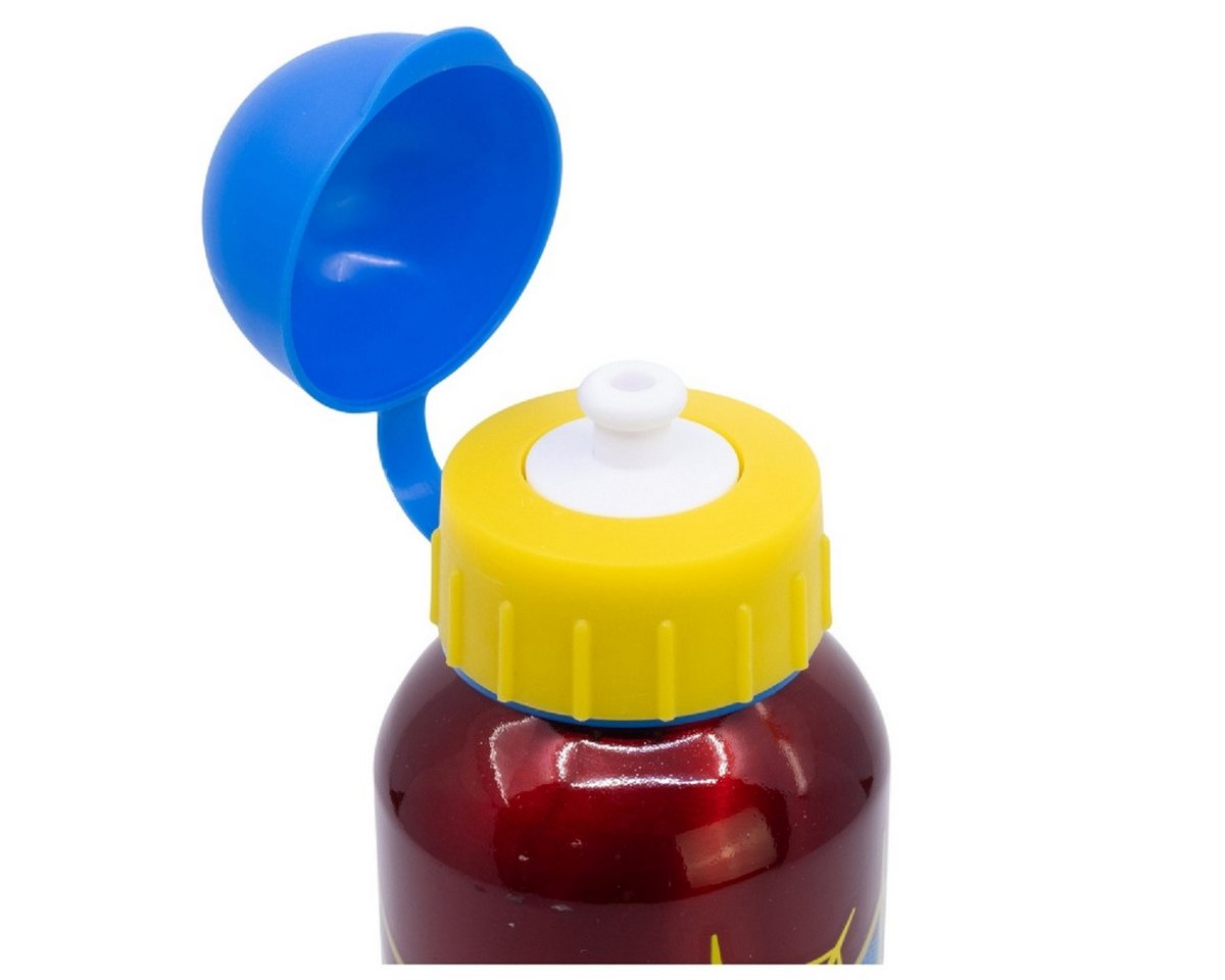 Spiderman Trinkflasche Trinkflasche Aluminium, 530 ml, mit Sicherheitsverschluss