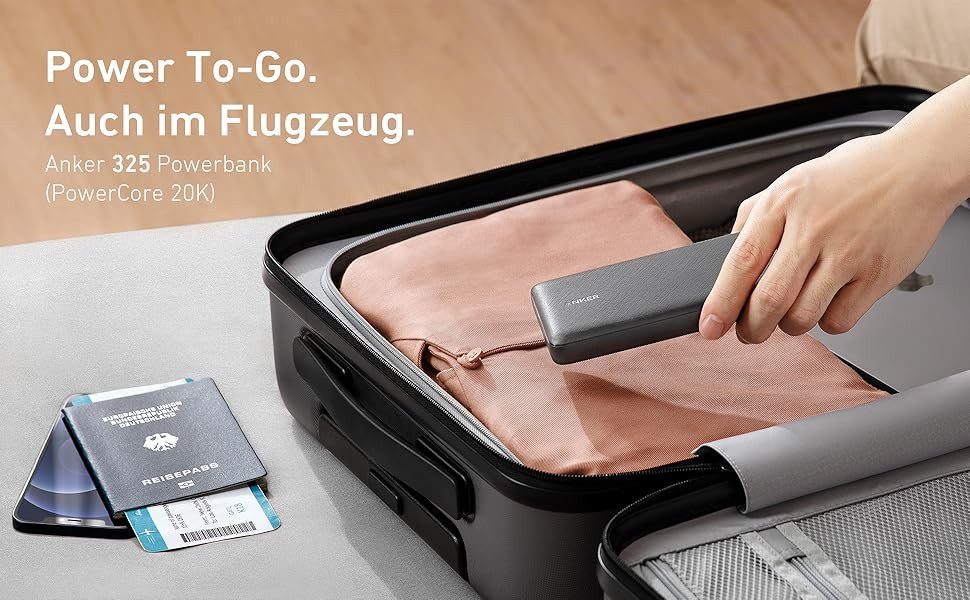 Anker 325 Powerbank 20.000mAh Schnellstartsystem, kompatibel mit iPhone, Samsung Galaxy, iPad und mehr Bild 2