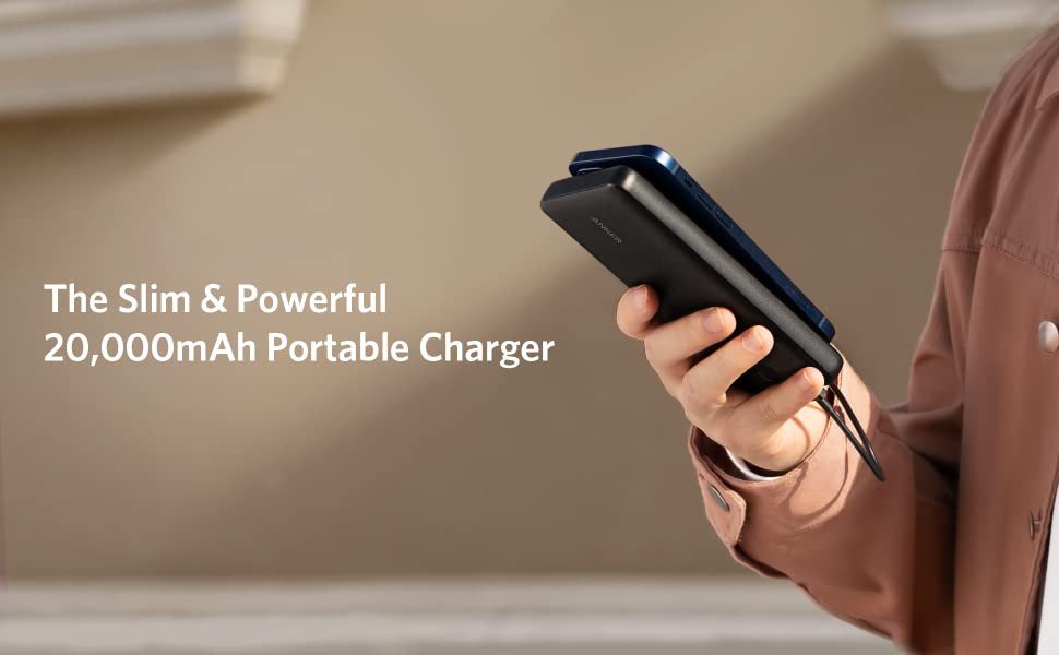 Anker 325 Powerbank 20.000mAh Schnellstartsystem, kompatibel mit iPhone, Samsung Galaxy, iPad und mehr Bild 3