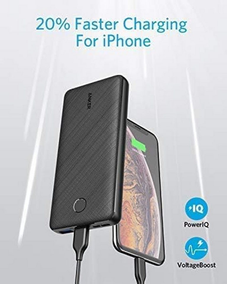 Anker 325 Powerbank 20.000mAh Schnellstartsystem, kompatibel mit iPhone, Samsung Galaxy, iPad und mehr Bild 4