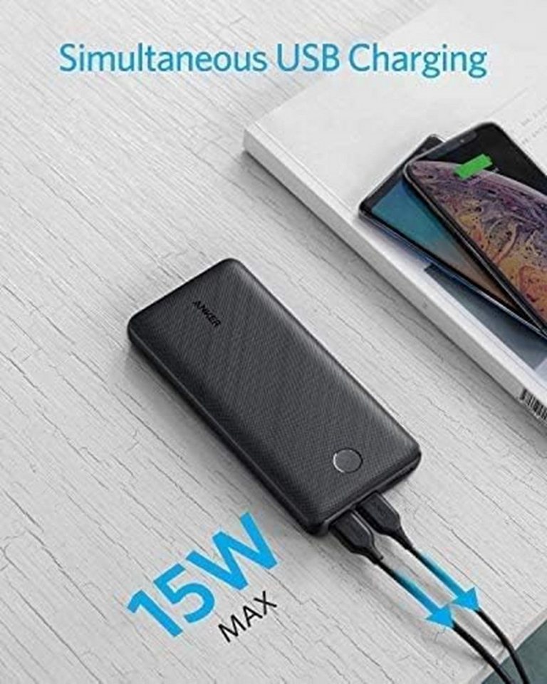 Anker 325 Powerbank 20.000mAh Schnellstartsystem, kompatibel mit iPhone, Samsung Galaxy, iPad und mehr Bild 5