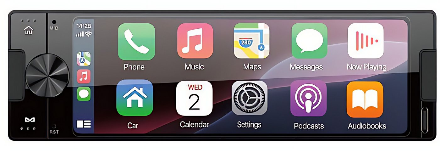 Ampire AMPIRE CPR60 1-DIN Radio mit CarPlay / Android Auto Autoradio Bild 2