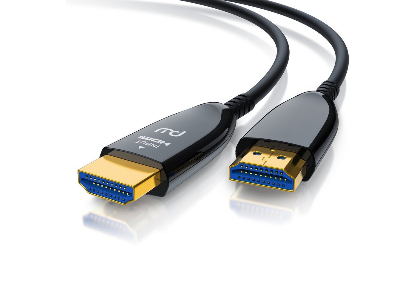 Primewire HDMI-Kabel, 2.1, HDMI Typ A (1501 cm), Glasfaser UHD, 8K @ 120Hz, 4k @ 240Hz, HDR10+, 3D, eARC, HDCP 2.3, 15m
