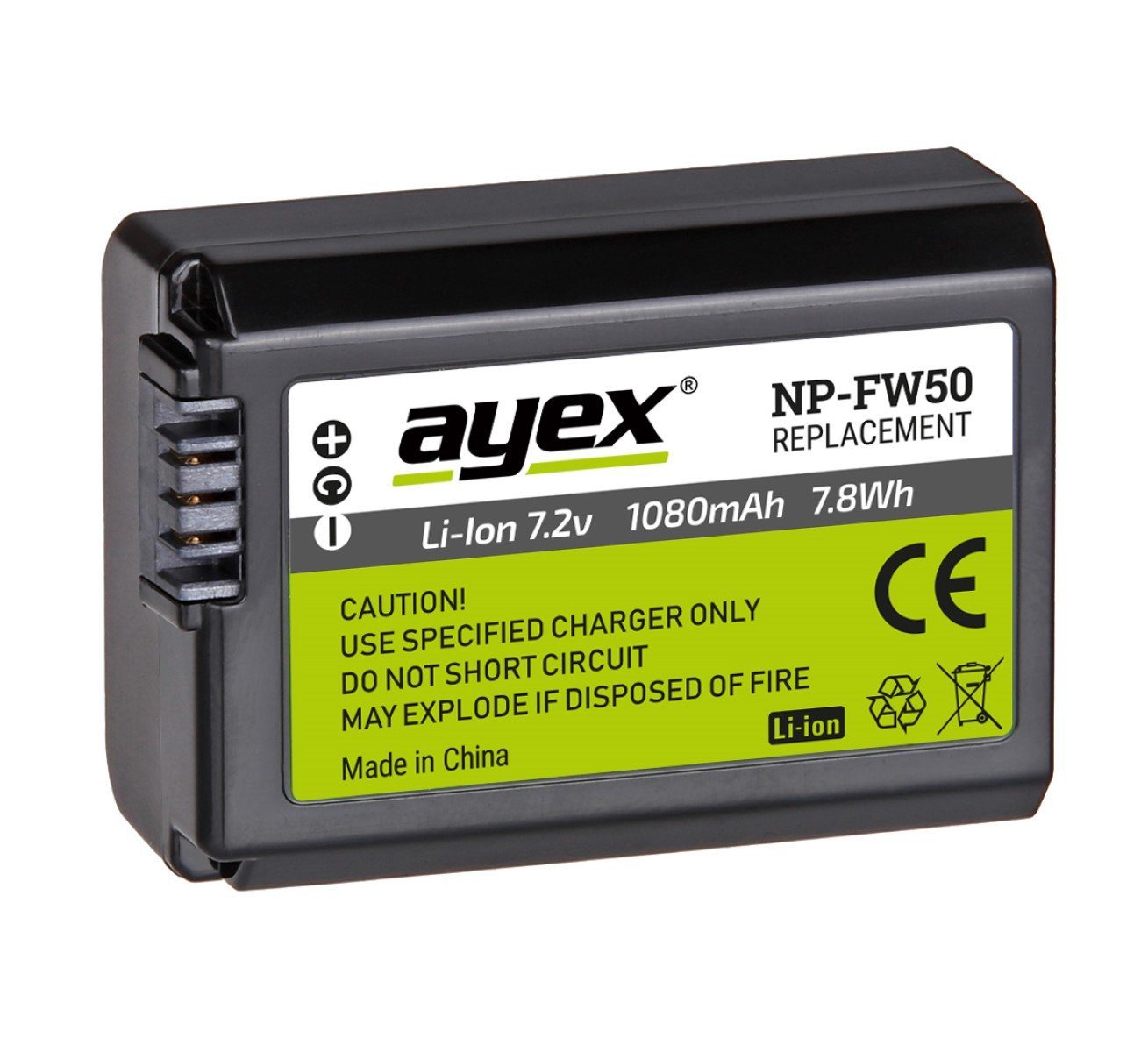 ayex NP-FW50 zb Sony Alpha a7 a7 II a7R a7R II a7S a6500 a6300 RX10 Kamera-Akku Bild 5