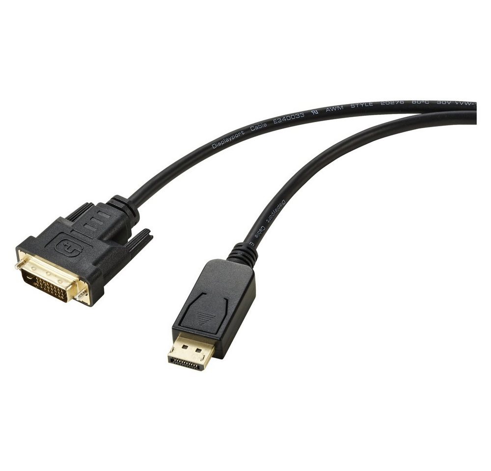 Renkforce Renkforce DisplayPort / DVI Adapterkabel DisplayPort Stecker, DVI-D 24 HDMI-Kabel, (180.00 cm) Bild 4