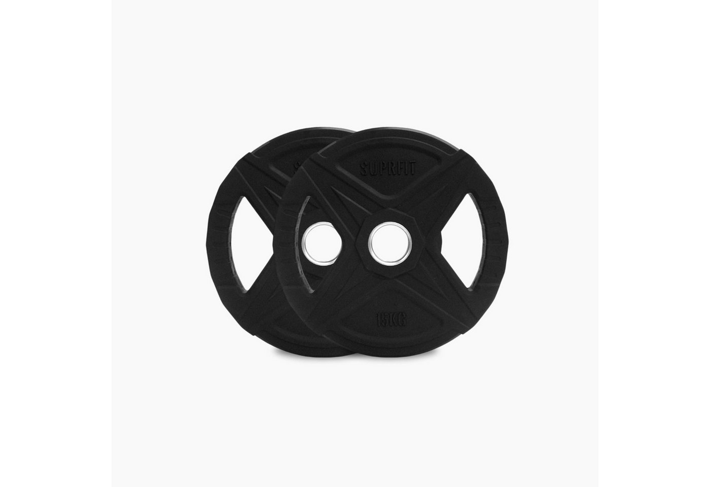 SF SUPRFIT Hantelscheiben Dual Gripper Plates (Paar), 15 kg, integrierte Griffmulden für sicheres und flexibles Training Bild 2