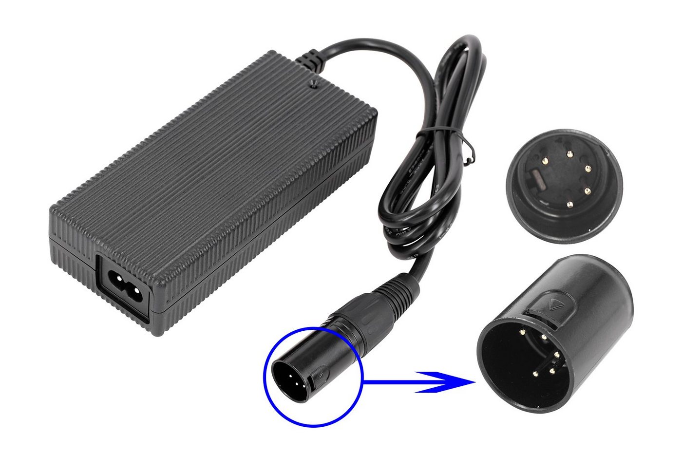 PowerSmart CFY081020E.504 Batterie-Ladegerät (42V 2A 5 pin XLR Ebike Ladegerät für TranzX BL07, BL09 / BL-09, BL03 / BL-03 für 36V eBike-Akkus) Bild 4