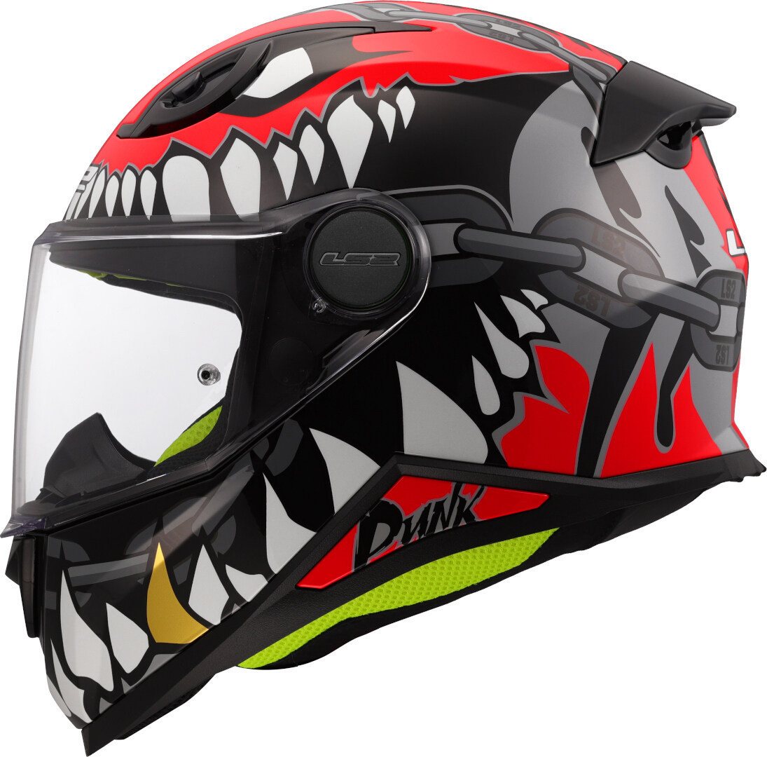 LS2 Motorradhelm FF812 Kid Punk Kinder Helm, Notfallsystem-polsterung (eqrs)