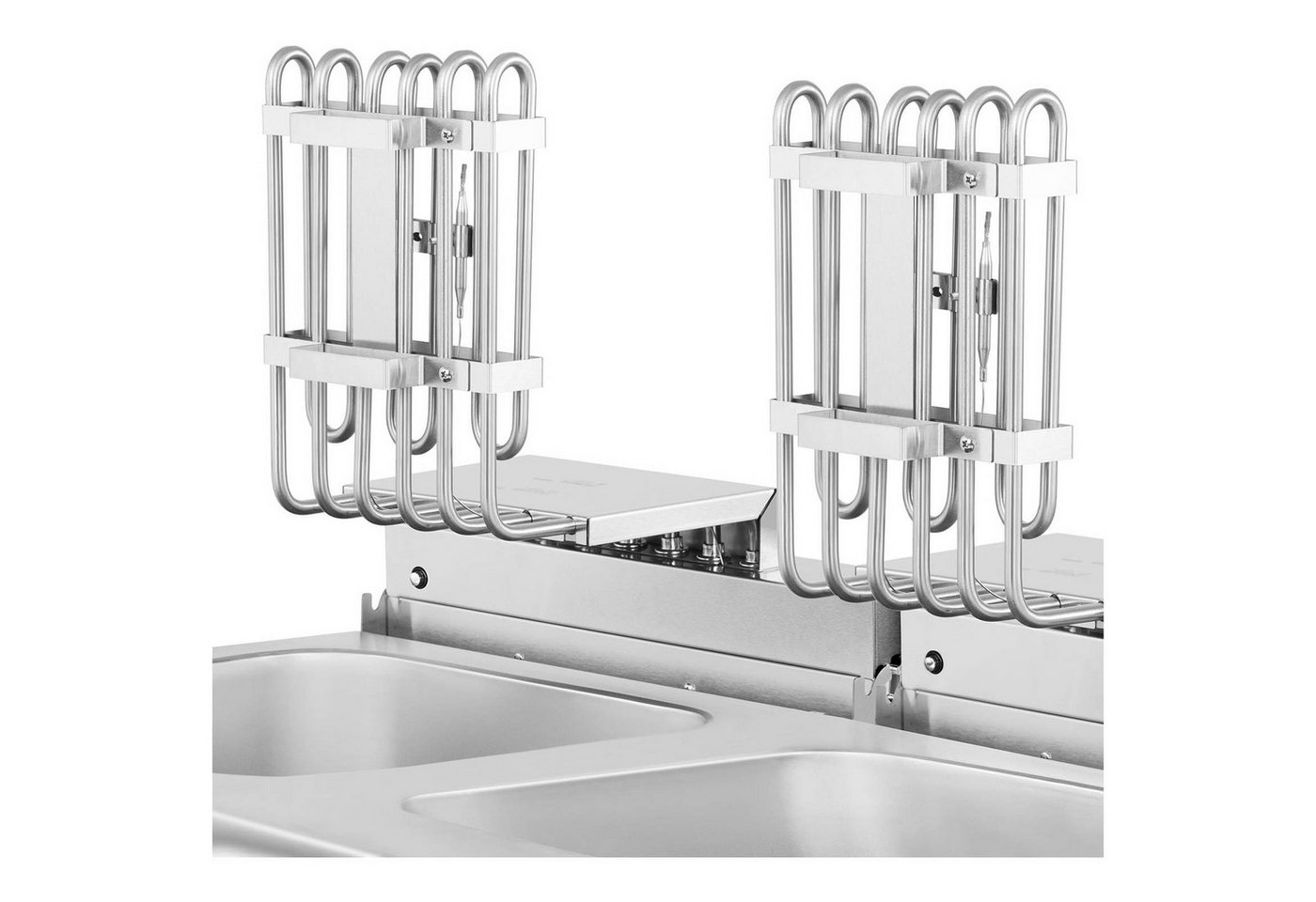 Royal Catering Fritteuse RCPKF 26DSH, 10000 W, 26 L Doppel Fritöse Ablasshahn Kaltzone 400V