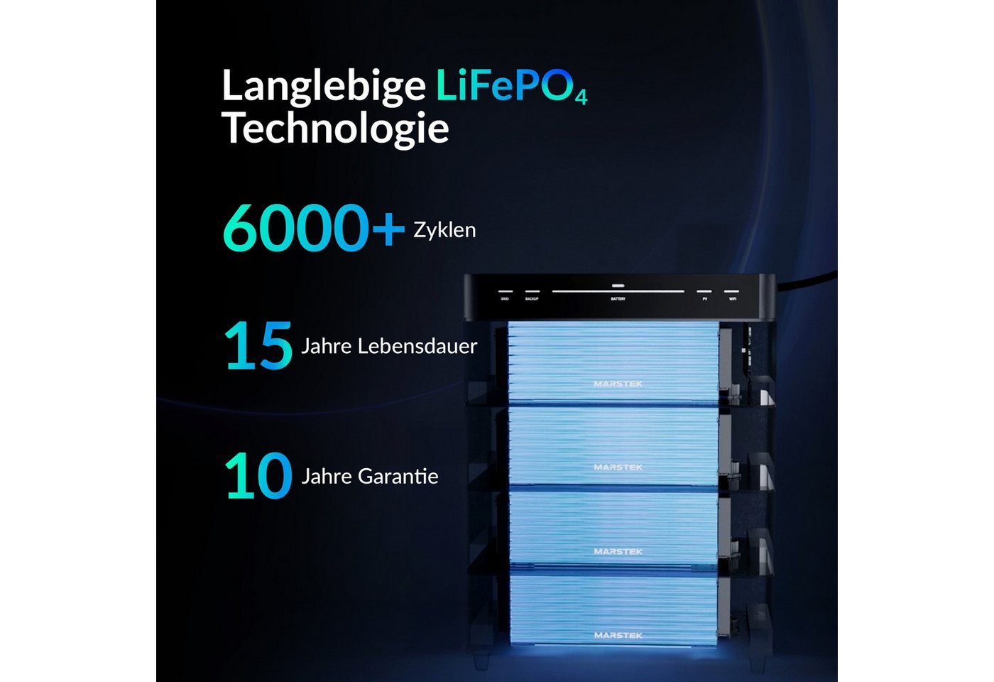 Marstek Venus A 2.12 kWh Energiespeicher Stromspeicher Marstek Venus A (1 St), Modulares LFP‑System mit 4 MPPT und schneller EPS‑Umschaltung. Bild 3