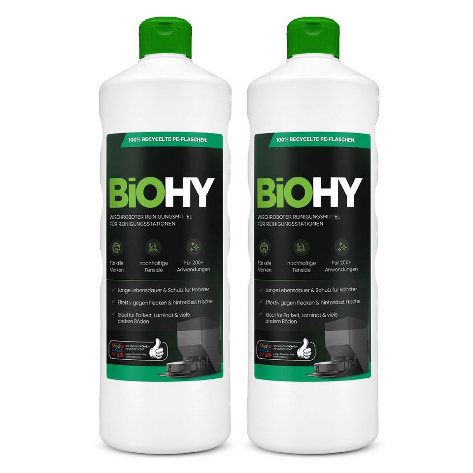 BiOHY Hartbodenreiniger Wischroboter Reinigungsmittel für Reinigungsstationen 2er Pack... Bild 3
