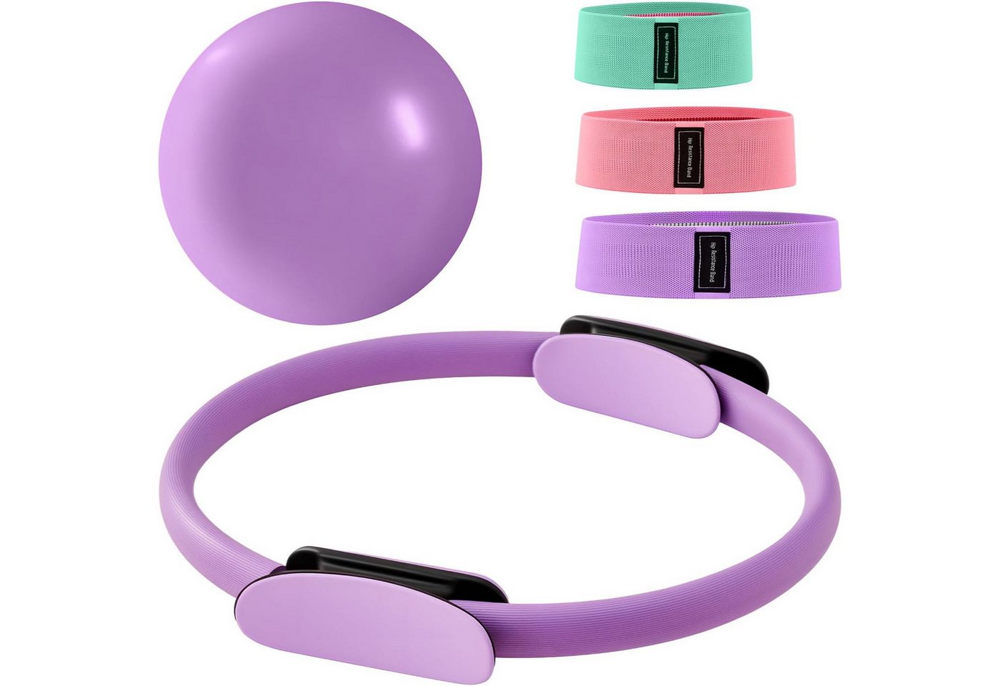 Youyijia Rückenstrecker 14 Zoll Pilates Ring Set Magic Circle Mit Doppelt Gepolsterten