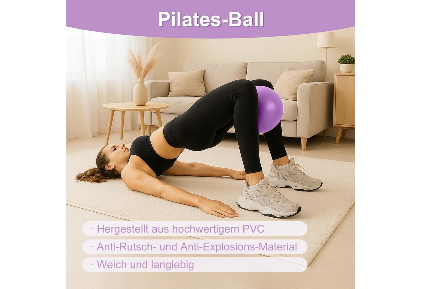 Youyijia Rückenstrecker 14 Zoll Pilates Ring Set Magic Circle Mit Doppelt Gepolsterten Bild 3