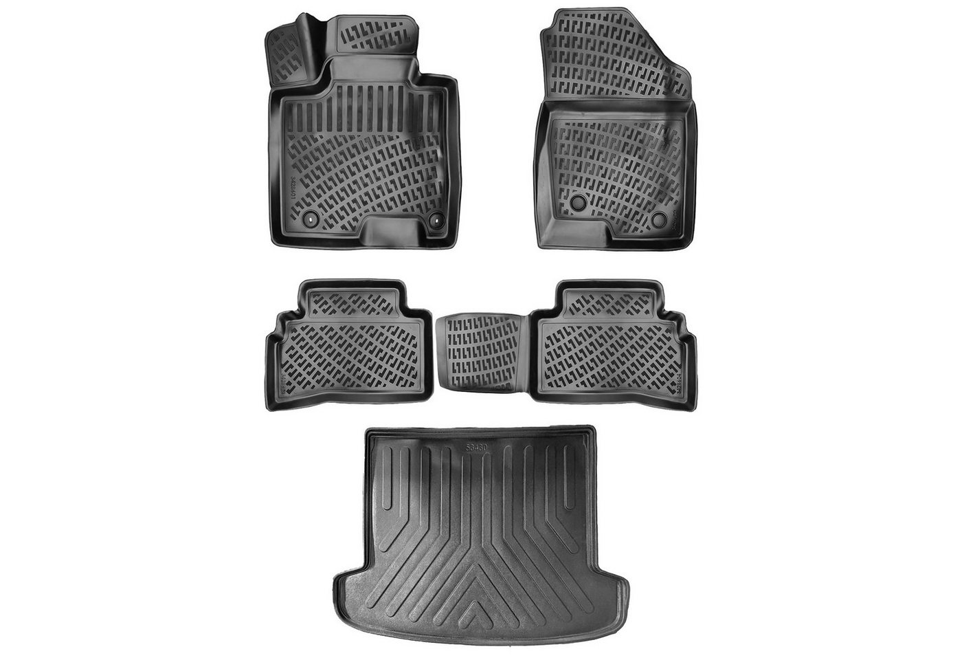 fussmattenprofi.com Auto-Fußmatten 3D Gummimatten & Kofferraumwanne für Hyundai Tucson (4.Gen) 2020-2026 Bild 2