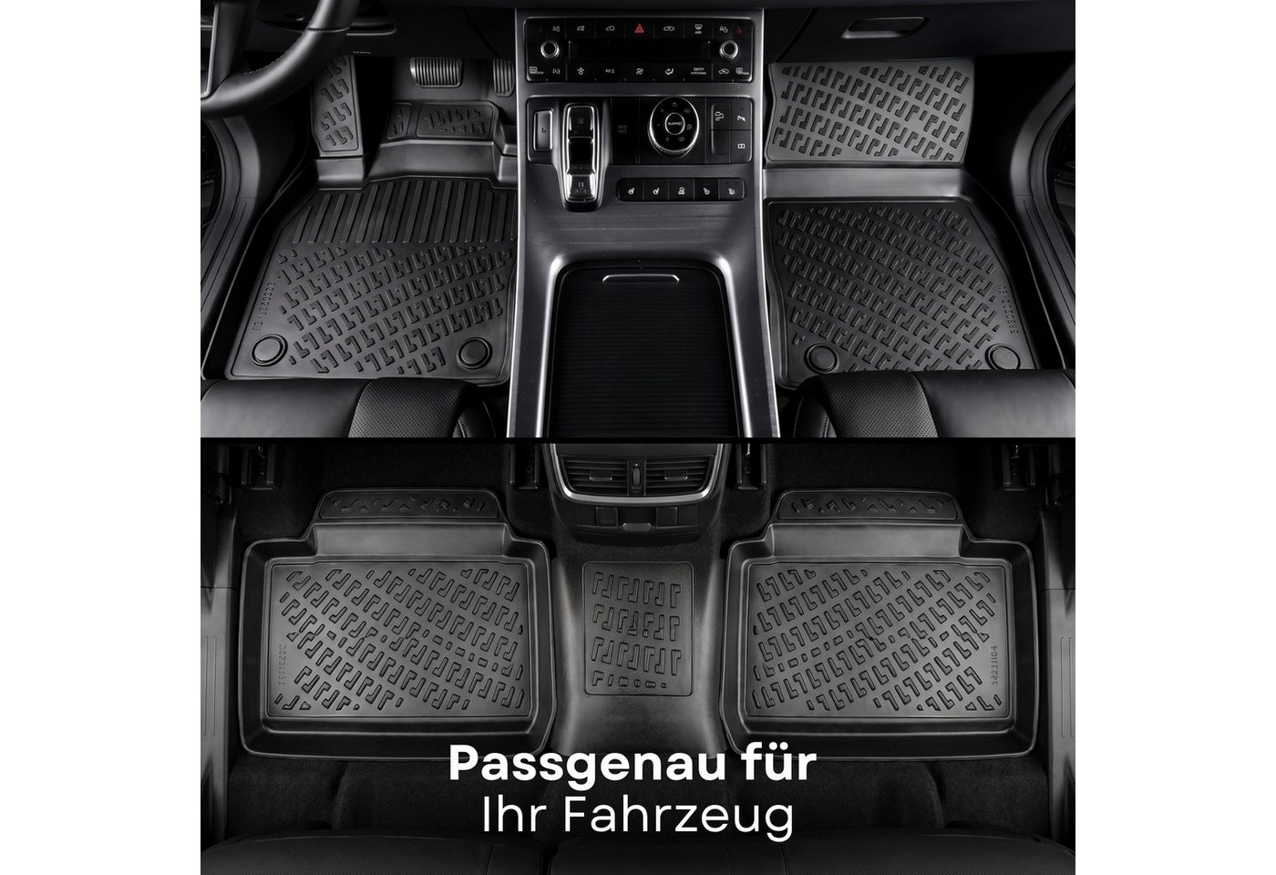 fussmattenprofi.com Auto-Fußmatten 3D Gummimatten & Kofferraumwanne für Hyundai Tucson (4.Gen) 2020-2026 Bild 3