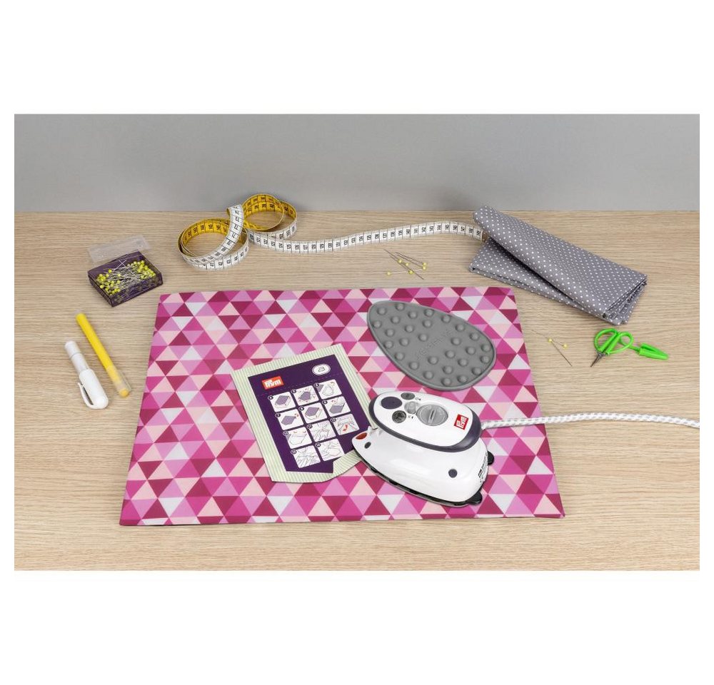 Semplix Dampfbügeleisen - Bügelset - Prym Mini-Bügeleisen/Bügelunterlage+Ablage/Tasche, 1800 W