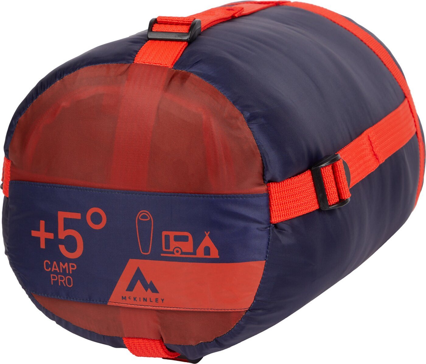 McKINLEY Deckenschlafsack Mu-Schlafsack Camp Pro II 5 RED RUST/NAVY DARK
