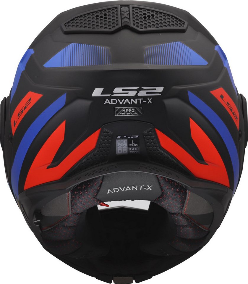 LS2 Motorradhelm FF901 Advant X Nova Klapphelm, Atmungsaktiv