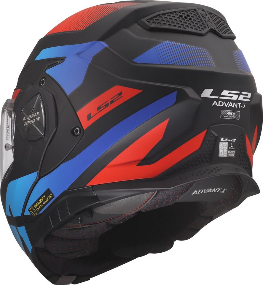 LS2 Motorradhelm FF901 Advant X Nova Klapphelm, Atmungsaktiv Bild 4