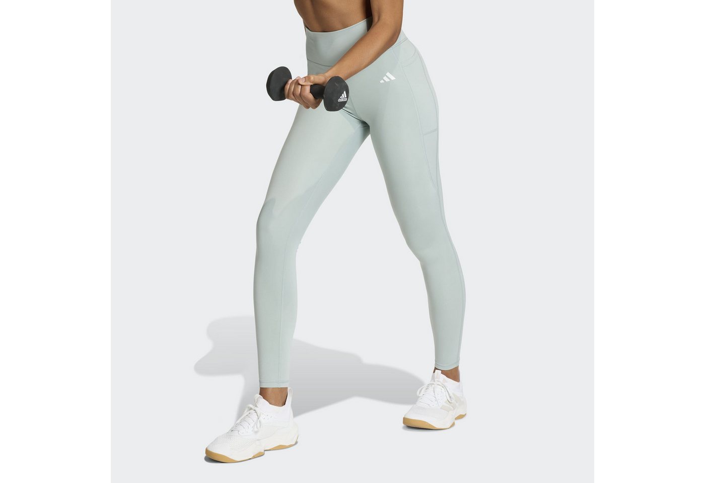 adidas Performance Trainingstights OPTIMÉ ESSENTIALS STASH POCKET LEGGINGS, KOMPLETTE LÄNGE für Fitness, mit Climacool® Technologie, ohne Verschluss Bild 3