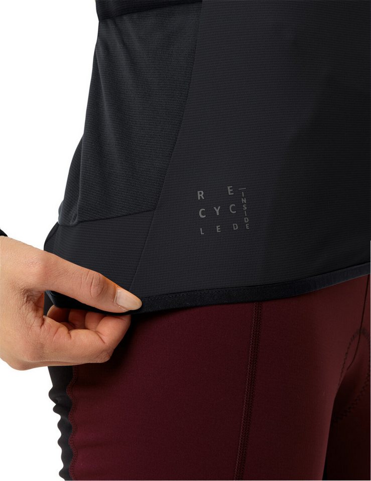 VAUDE Radtrikot WOMEN'S MATERA LS TRICOT II mit zwei offenen Rückentaschen, in weicher, stretchiger Qualität