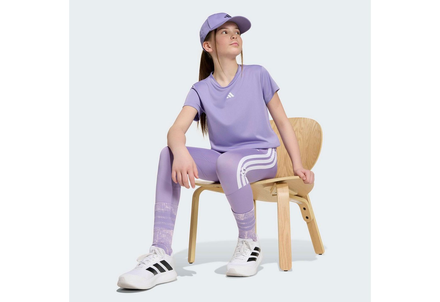 adidas Sportswear Trainingstights TRAIN ESSENTIALS 3-STREIFEN KIDS LEGGINGS für Kinder, sportlicher Schnitt, eng anliegende Passform Bild 5