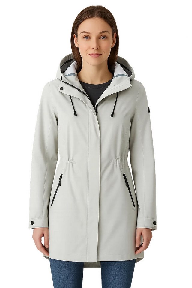 LPO Funktionsparka Insa Outdoorparka verstellbarer Saum/Taille/Kapuze