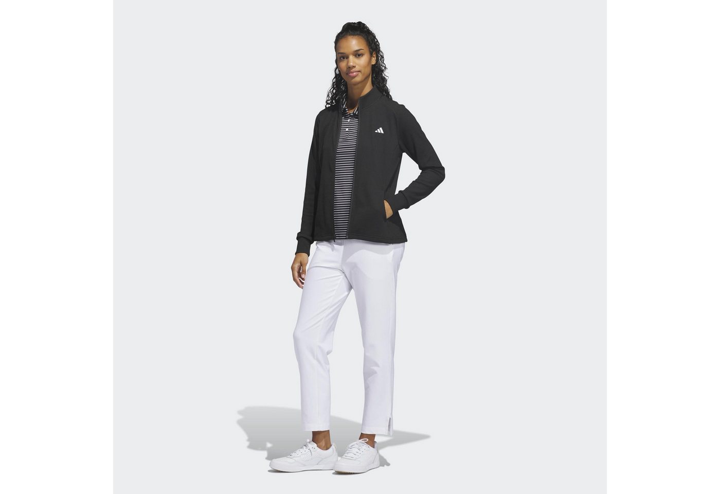 adidas Performance Trainingsjacke PERFORMANCE TEXTURE FULL ZIP T mit Reißverschluss, aus Polyester, normaler Schnitt, gerader Abschluss Bild 3