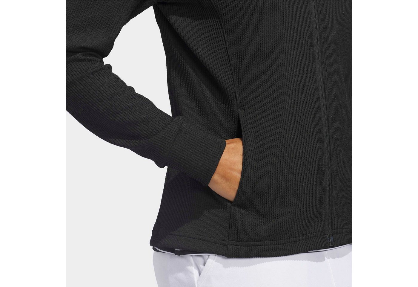 adidas Performance Trainingsjacke PERFORMANCE TEXTURE FULL ZIP T mit Reißverschluss, aus Polyester, normaler Schnitt, gerader Abschluss Bild 4