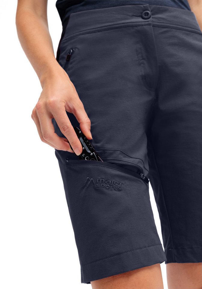 Maier Sports Funktionsshorts Da-Shorts el. Inara Short Vario mit vier Reißverschlusstaschen, schnell trocknend, wasserabweisend Bild 2