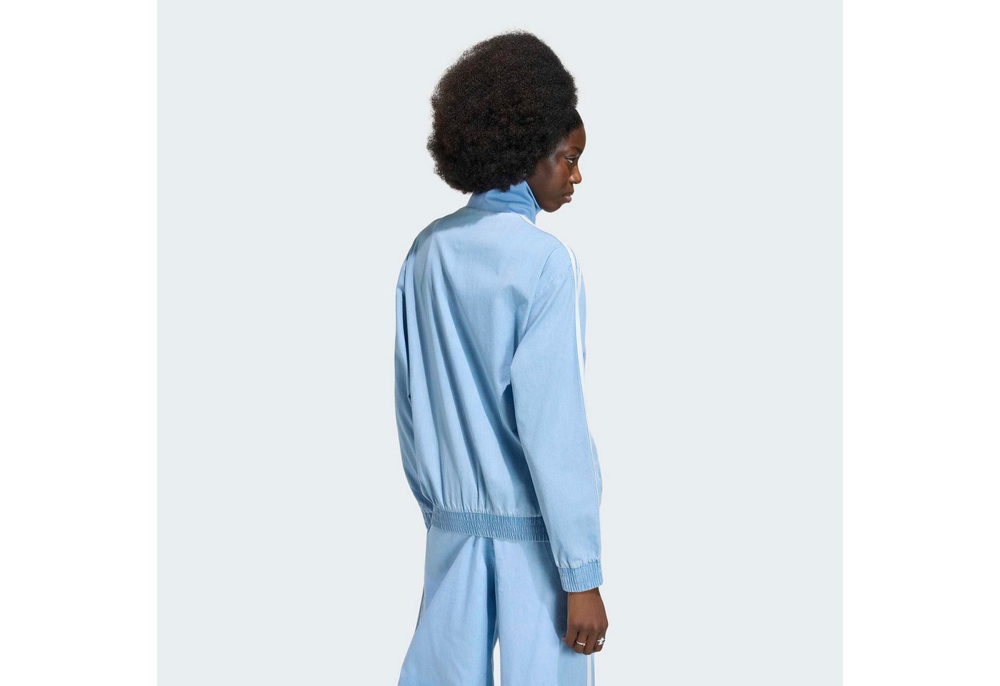 adidas Originals Outdoorjacke ADIDAS ORIGINALS SUMMER GLOW LIGHT DENIM FIREBIRD TRACK für Erwachsene, mit Reißverschluss, aus Baumwolle Bild 5