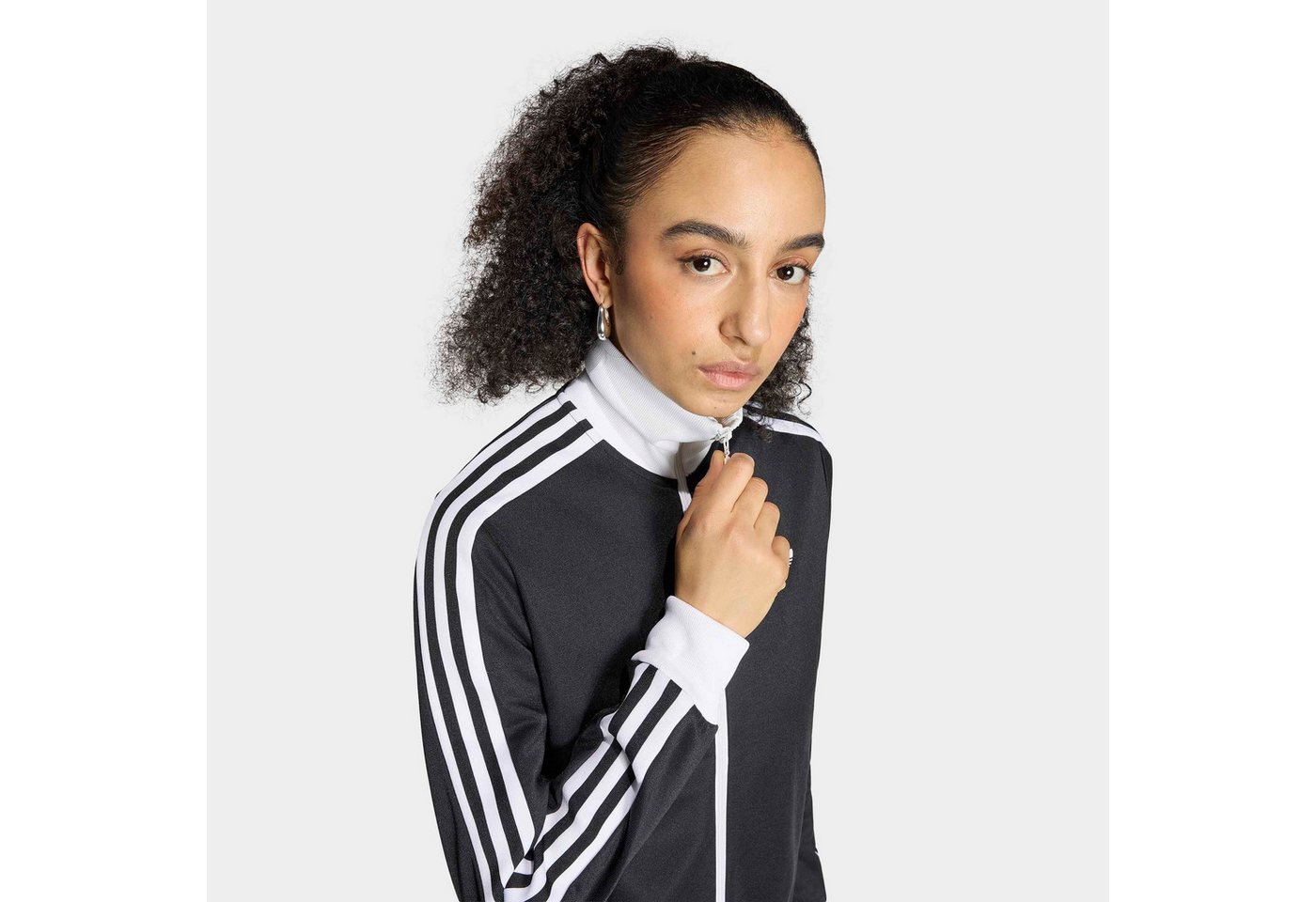 adidas Originals Trainingsjacke CLASSIC TRACK für Erwachsene, mit Reißverschluss, aus Baumwolle