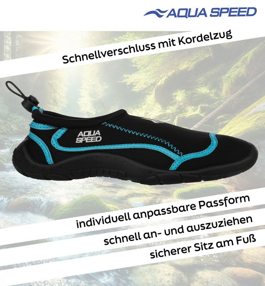 Aqua Speed Bade- & Strandschuhe Damen Gr. 41 – Weich, leicht & griffig Wasserschuh (Wellness-Set für Damen – Hygienisch, weich & flexibel) Sanft zum Fuß – Damen-Aqua-Komplettset für warme Tage Bild 3