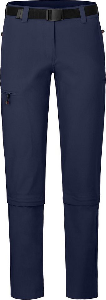 Bergson Zip-off-Hose YORK Zipp-Off Damen Wanderhose, vielseitig, pflegeleicht, Kurzgrößen, peacoat blau Bild 2