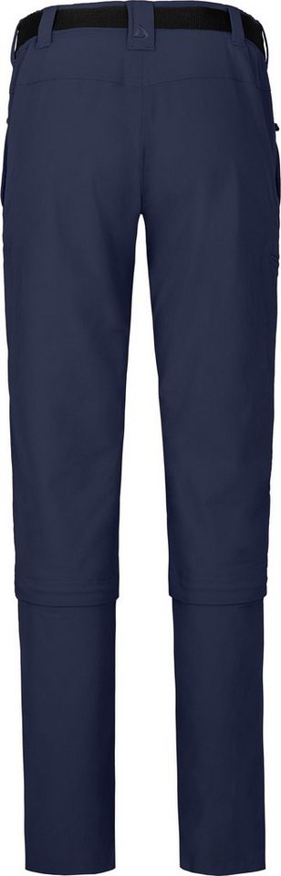 Bergson Zip-off-Hose YORK Zipp-Off Damen Wanderhose, vielseitig, pflegeleicht, Kurzgrößen, peacoat blau Bild 4