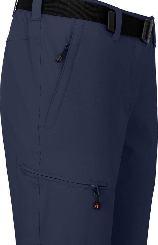 Bergson Zip-off-Hose YORK Zipp-Off Damen Wanderhose, vielseitig, pflegeleicht, Kurzgrößen, peacoat blau Bild 5