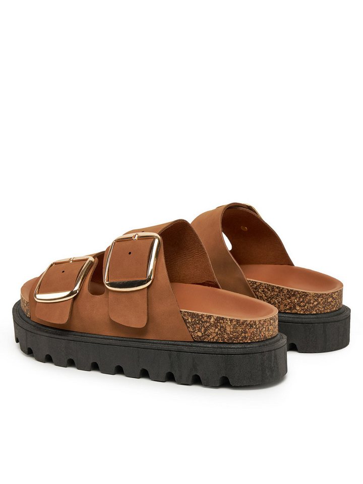 DeeZee Deezee Damen-Flip-Flops braune W24Q11802 Badepantolette Bild 3