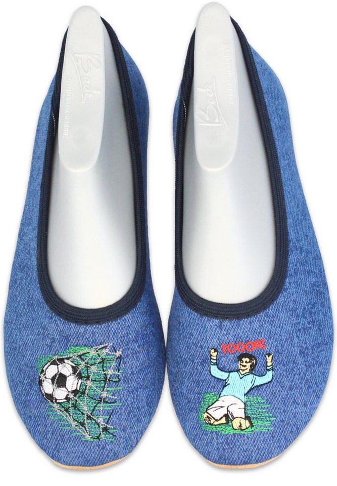 Beck Schläppchen Tor Gymnastikschuh (für schmale Füße, für Sport, Kita, Schule und Zuhause) mit rutschfester Gummi-Laufsohle Bild 2
