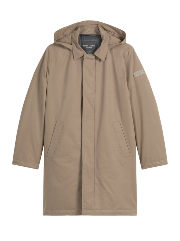 Marc O'Polo Outdoorjacke natur,Outdoor,Polyester,Unifarben,Kent,Lang,Regular Fit