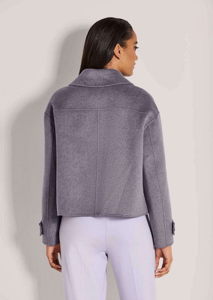 MADELEINE Outdoorjacke Jas. Zuiver wol Reverskragen, Ein-Knopf, Langarm Bild 4