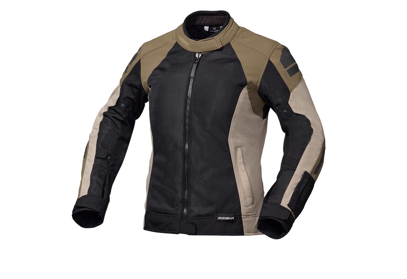 Modeka Motorradjacke Modeka Khao Air II Lady Textiljacke Schwarz / Sand / Khaki 44 motorradjacke für damen Bild 2